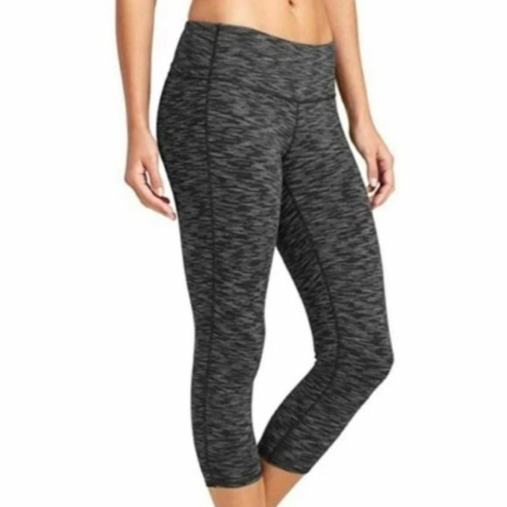 Athleta Energy Chaturanga Space Dye Crop Capri Leggings Size‎ S